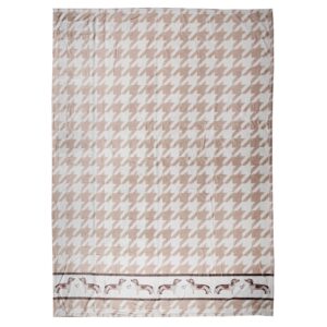 Plaid Dackel 130x170 cm Braun | Kuscheldecke | Clayre & Eef